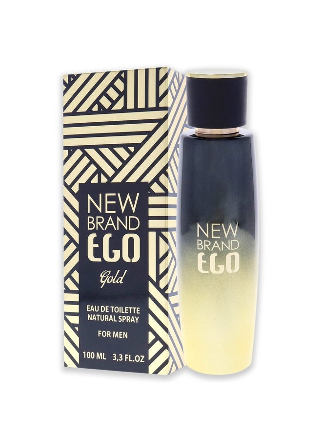 New Brand Perfumes Ego Gold EDT Spray Men 3.3 oz, One Size (BTY11004800000)