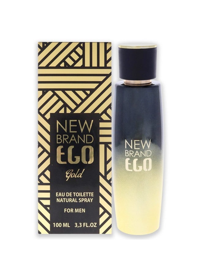 New Brand Perfumes Ego Gold EDT Spray Men 3.3 oz, One Size (BTY11004800000)