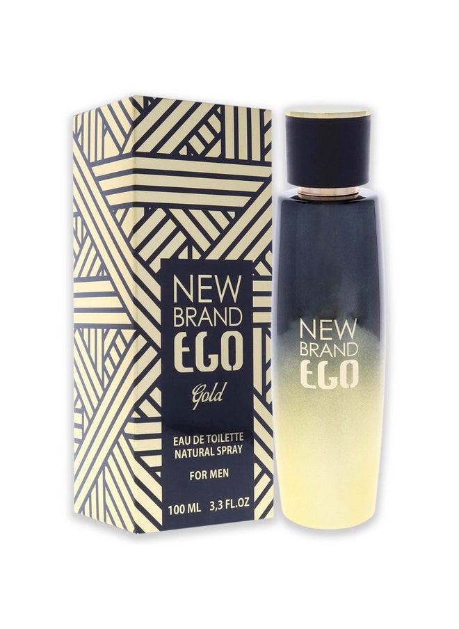 New Brand Perfumes Ego Gold EDT Spray Men 3.3 oz, One Size (BTY11004800000)