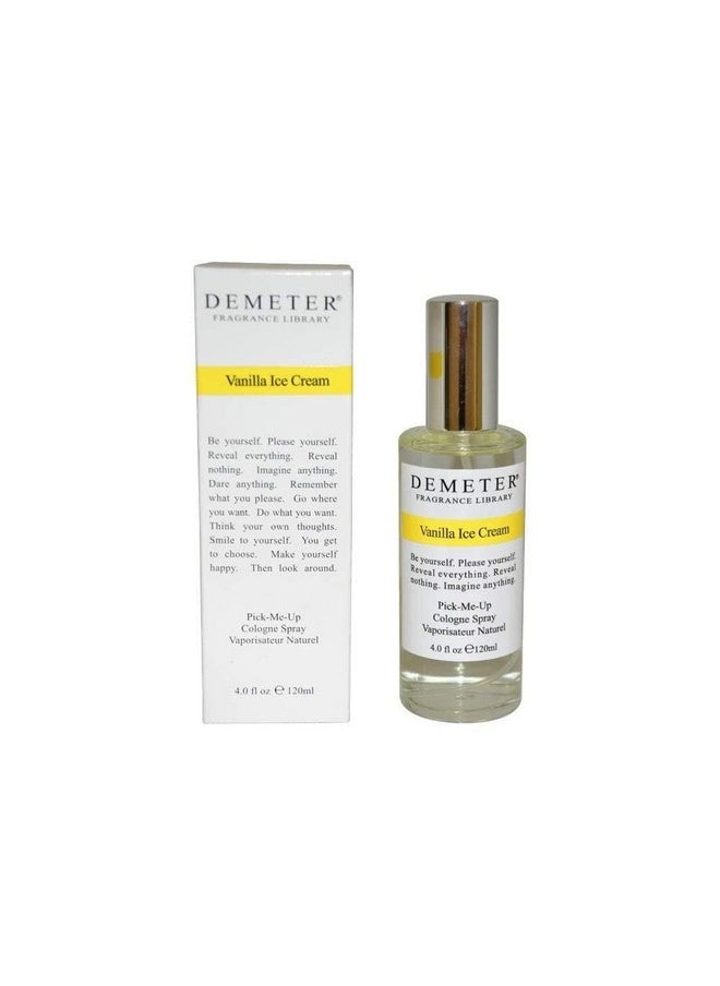 Demeter Vanilla Ice Cream For Women. Pick-me Up Cologne Spray 4.0 Oz