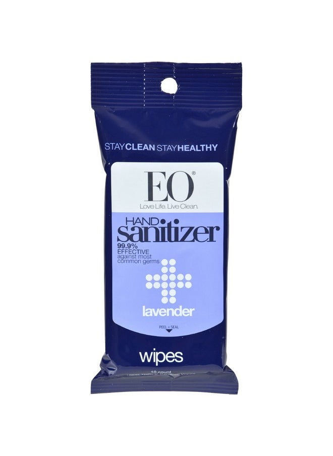 Eo Products Display Hand Santz Wipes Lav -Pack of 6,10 CT