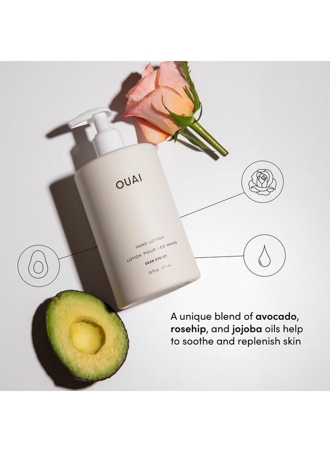 OUAI Hand Lotion Refill - Daily, Lightweight, Hydrating Lotion for Dry Skin - Made with Avocado, Rosehip and Jojoba Oil to Lock in Moisture - Never Greasy (32 Fl Oz)