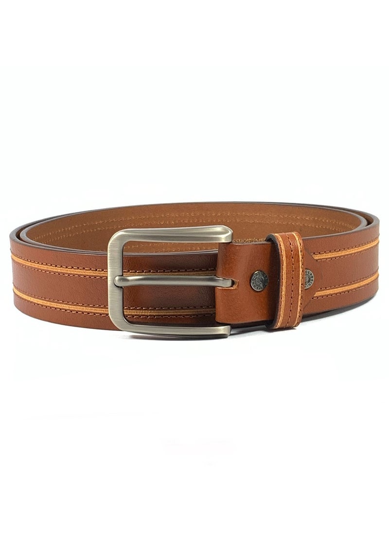 Classic Milano Genuine Leather Belt Men - Semi-Casual Men's Belts & Party Wear Belts for men, Casual Outfits Man Belt, Gifts - Men’s Leather Belt for Men