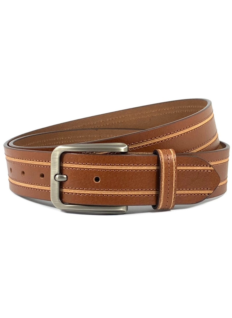 Classic Milano Genuine Leather Belt Men - Semi-Casual Men's Belts & Party Wear Belts for men, Casual Outfits Man Belt, Gifts - Men’s Leather Belt for Men