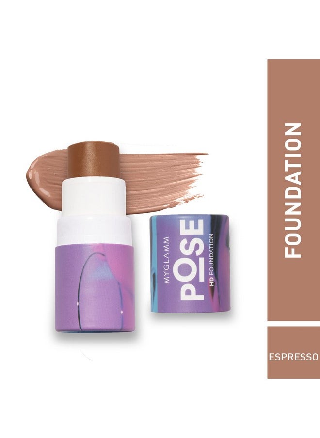 Pose Hd Matte Foundation Stick (Espresso, Brown, 5.5 G) Matte Finish