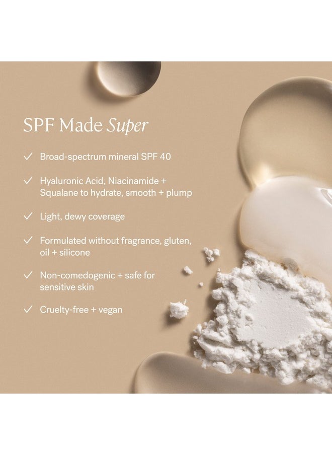 ILIA - Super Serum Skin Tint SPF 40 | Non-Comedogenic, Vegan, LIghtweight to Help Against Blue Light, + Pollution while Hydrating, Smoothing, + Refining (Morgat ST11.5, 1 fl oz | 30 ml)