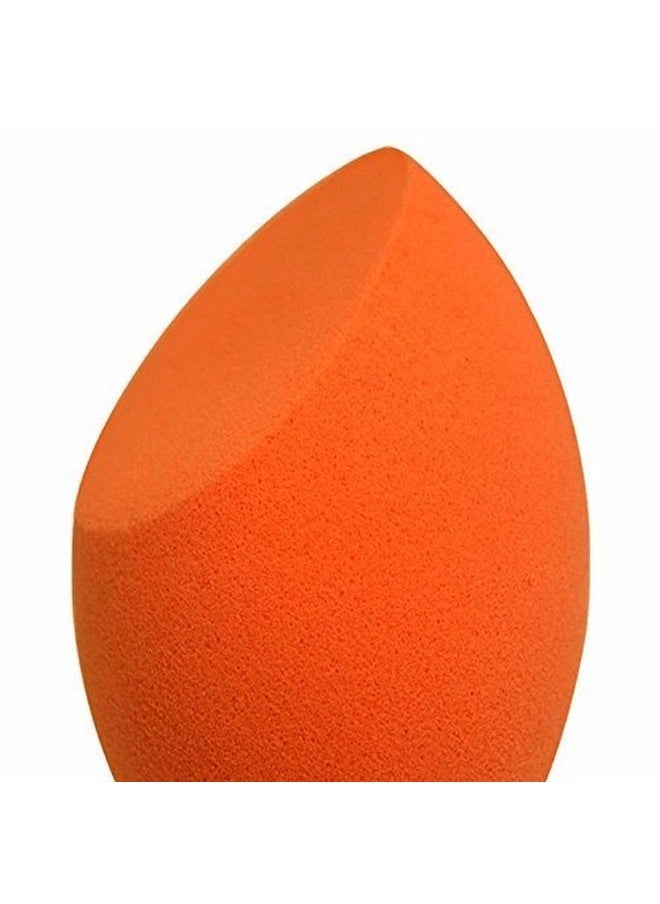 FOK Set Of 2 Latex Free Makeup Sponge Puff Beauty Blender Foundation Puff Cosmetic Powder Puff- Orange Color