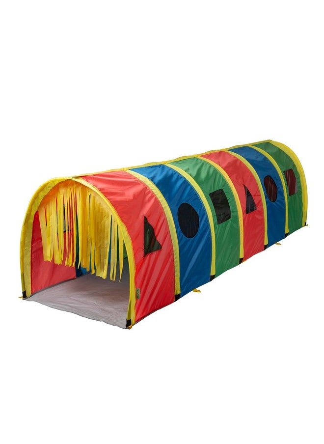 Pacific Play Tents 95200 Kids Super Sensory 9-Foot D Style Institutional Crawl Play Tunnel, 9' x 30