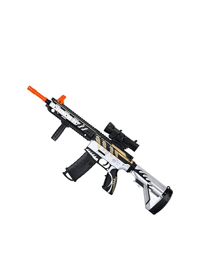 M416 Graffiti Gel Ball Blaster for Kids - Soft Bullet Shooting Game with Long-Range Shooting, Tactical Scope, and Accessories