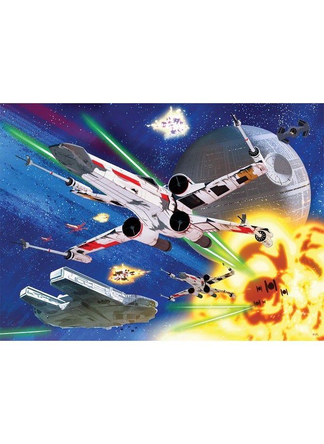 Buffalo Games - Star Wars - Wing Assault - 100 Piece Jigsaw Puzzle for Families Challenging Puzzle Perfect for Game Nights - Finished Puzzle Size is 15.00 x 11.00