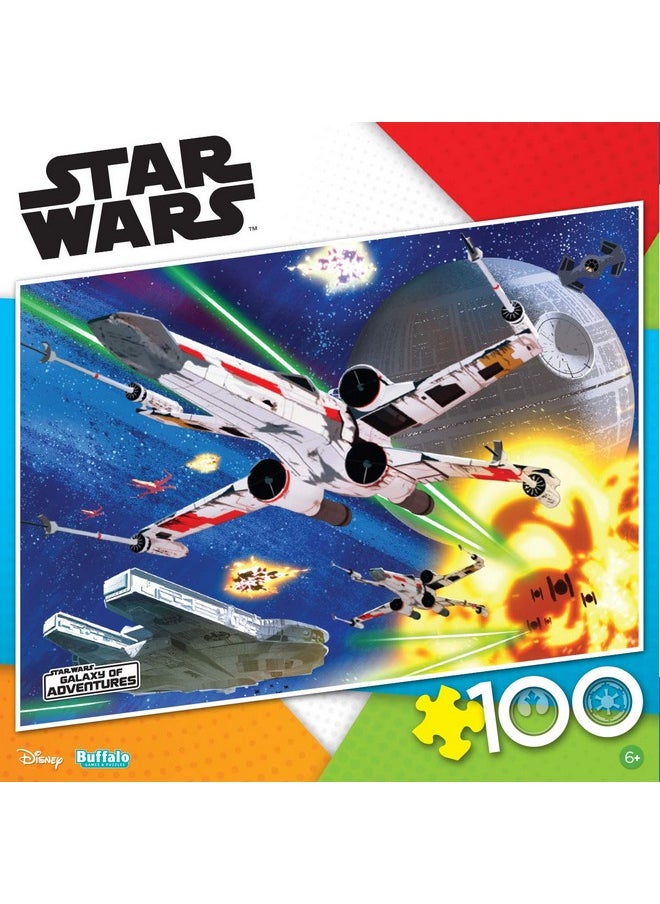 Buffalo Games - Star Wars - Wing Assault - 100 Piece Jigsaw Puzzle for Families Challenging Puzzle Perfect for Game Nights - Finished Puzzle Size is 15.00 x 11.00