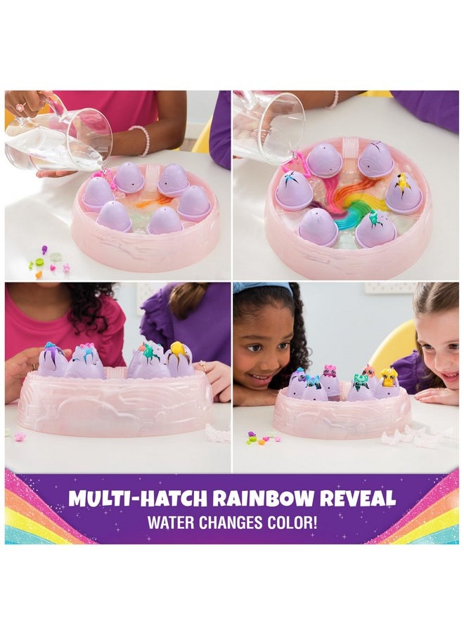 Hatchimals Alive, Rainbow Hatchery Toy with 6 Mini Figures in Color Reveal Eggs & 10+ Accessories, Kids Toys for Girls & Boys Ages 3+