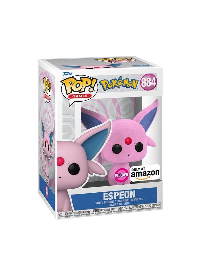 Funko Pop! Games: Pokemon - Espeon Flocked, Amazon Exclusive