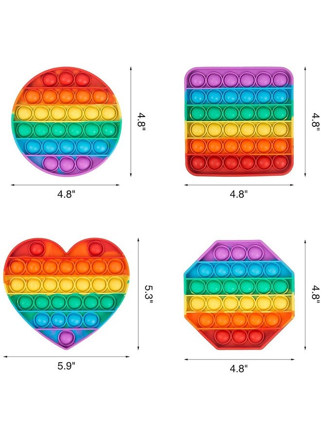 FunBlast Square Pop It Fidget Toy, Autism Special Needs Silicone Stress Reliever, Squeeze Sensory Toy