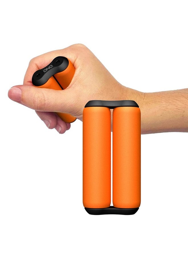 ONO Roller - Handheld Fidget Toy for Adults | Help Relieve Stress, Anxiety, Tension | Promotes Focus, Clarity | Compact, Portable Design (Junior Size/ABS Plastic, Orange)