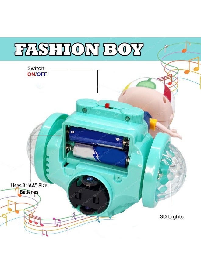 FunBlast Dancing Robot Toy for Kids, Bump & Go Musical Toy, 360 Degree Rotation with Universal Wheel, Robot Boy Toy for Kids with 3D Flashing Lights for 3+ Year Old Kids, Boys, Girls (Multicolor)