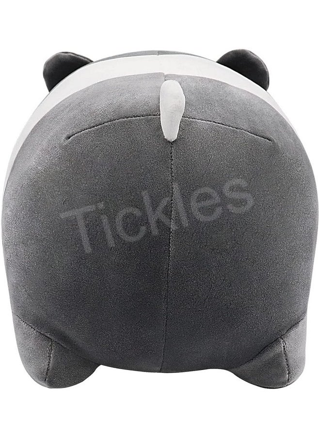 Tickles Super Soft Stuffed Plush Long and Round Animal Panda Pillow Plushie Toy for Kids Room (Size: 30 cm Color: Black and White)