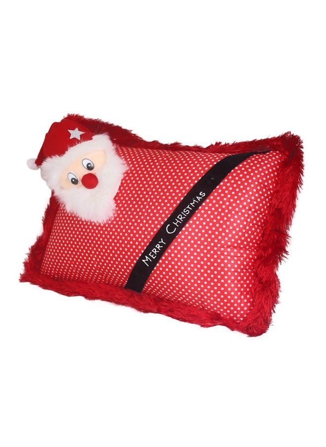 Tickles Merry Christmas Santa Claus Pillow for Kids Christmas Gift Decoration (Color: Red Size: 35 cm)