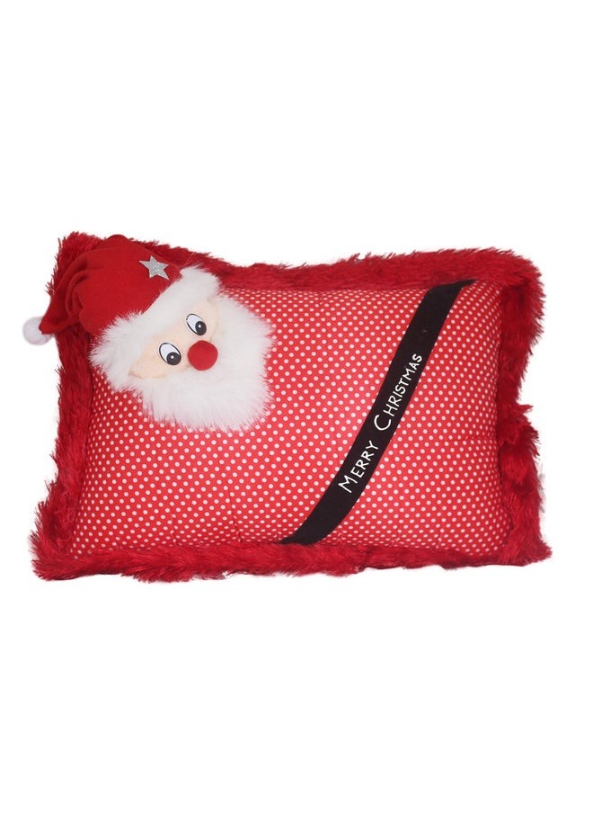 Tickles Merry Christmas Santa Claus Pillow for Kids Christmas Gift Decoration (Color: Red Size: 35 cm)