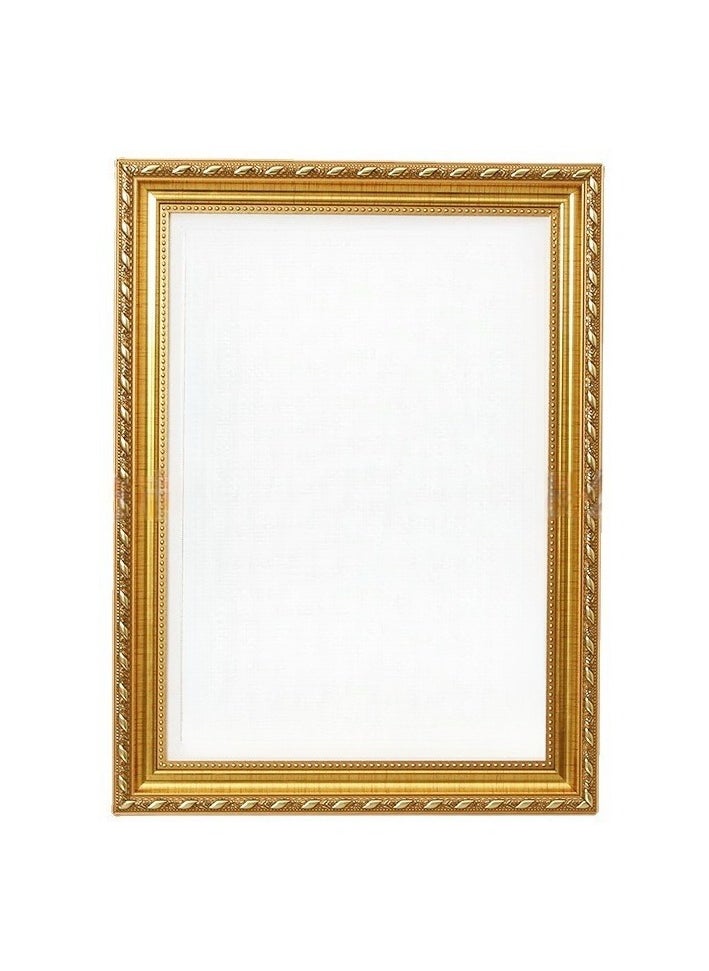 Pack of 2, A4 Photo Frame, Minimalist Rectangular Photo Picture Frame, 21x30centimeter, Gold