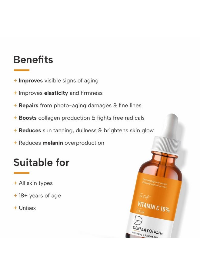 Vitamin C 10% Serum | For Anti-Aging And Radiant Skin | For All Skin Types | For Both Men & Women | 30Ml
