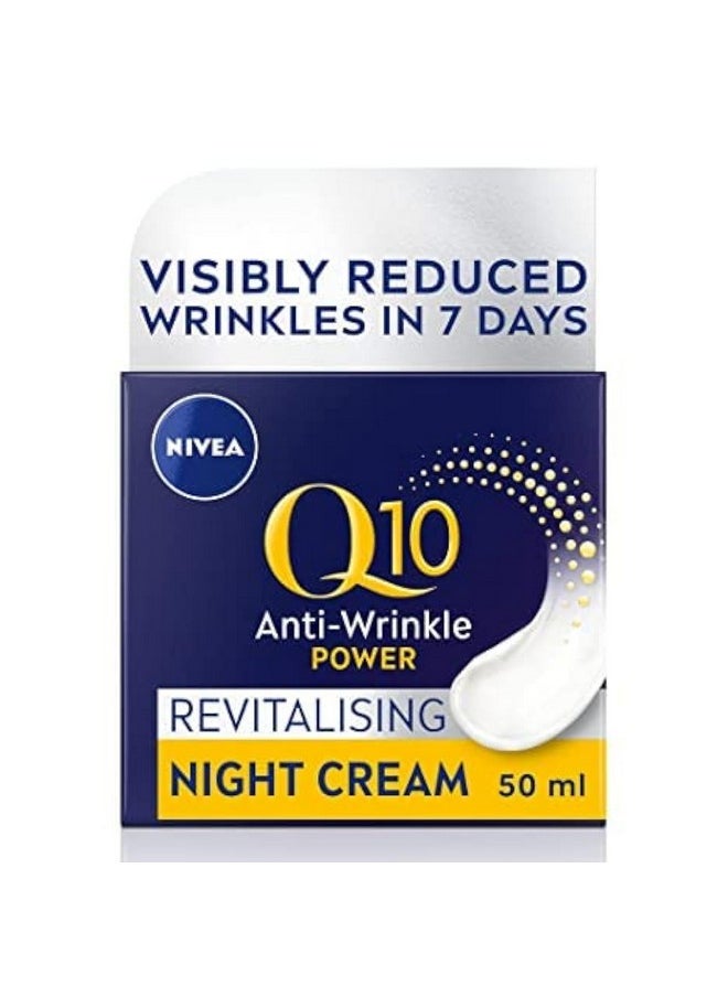 NIVEA Q10 plus Anti-Wrinkle Night Care 50ml - Pack of 2