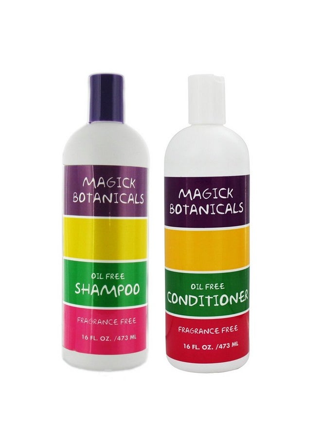 Magick Botanicals Oil Free and Fragrance Free Shampoo & Conditioner Bundle 16 oz Each