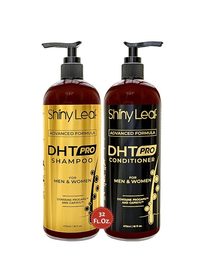 DHT Pro Shampoo and Conditioner Advanced Formula with Procapil and Capixyl, DHT Blockers and Natural Extracts, Hair Loss Solution for Men and Women, Stimulates Follicles, Prevents Thinning Hair