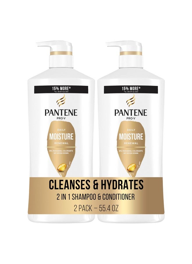 Pantene Pro-V Nutrients Shampoo and Conditioner Set for Dry, Color-Treated Hair Provides Long-Lasting Nourishment, Hydration, and Softness, Antioxidant-Rich, 2 Count