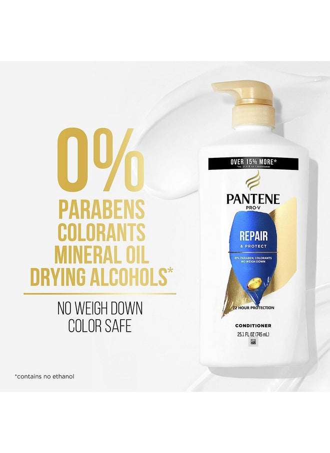 Pantene Shampoo, Conditioner and Hair Treatment Set, Repair & Protect for Damaged Hair, Safe for Color-Treated Hair