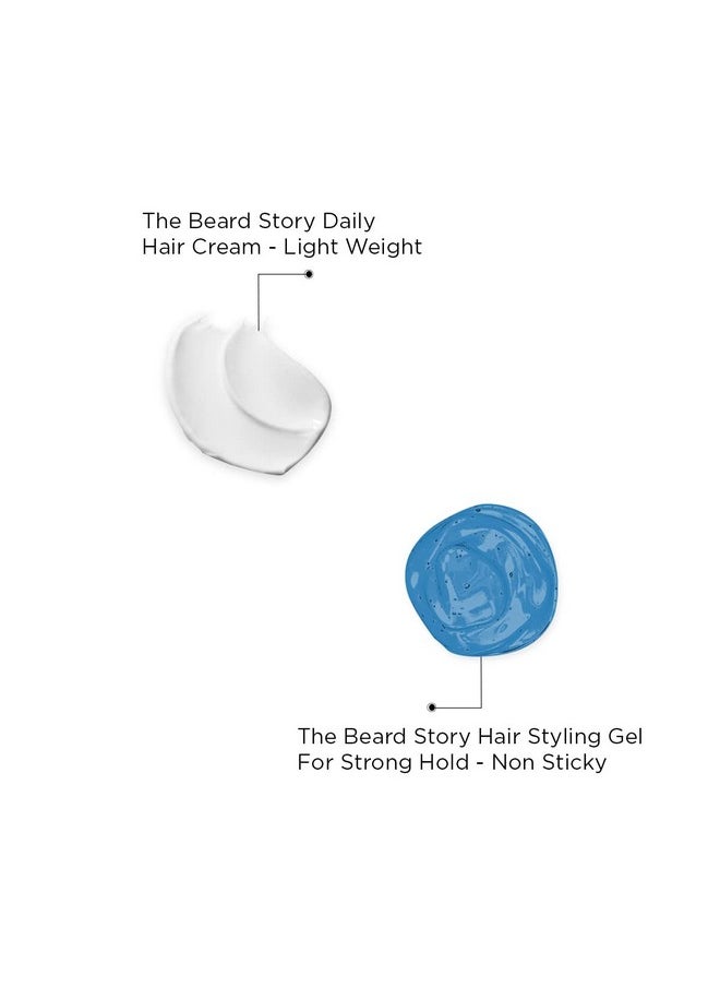 The Beard Story Hair Styling Pack (Hair Cream & Hair Styling Gel)