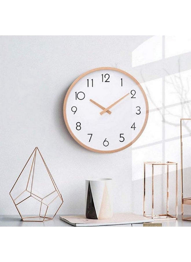 EXKOKORO 12 Inch Wall Clock Battery Operated, Simple Minimalist, Silent Non-Ticking, Decorative Modern Wall Clock for Living Room Bathroom Bedroom Kitchen Office School