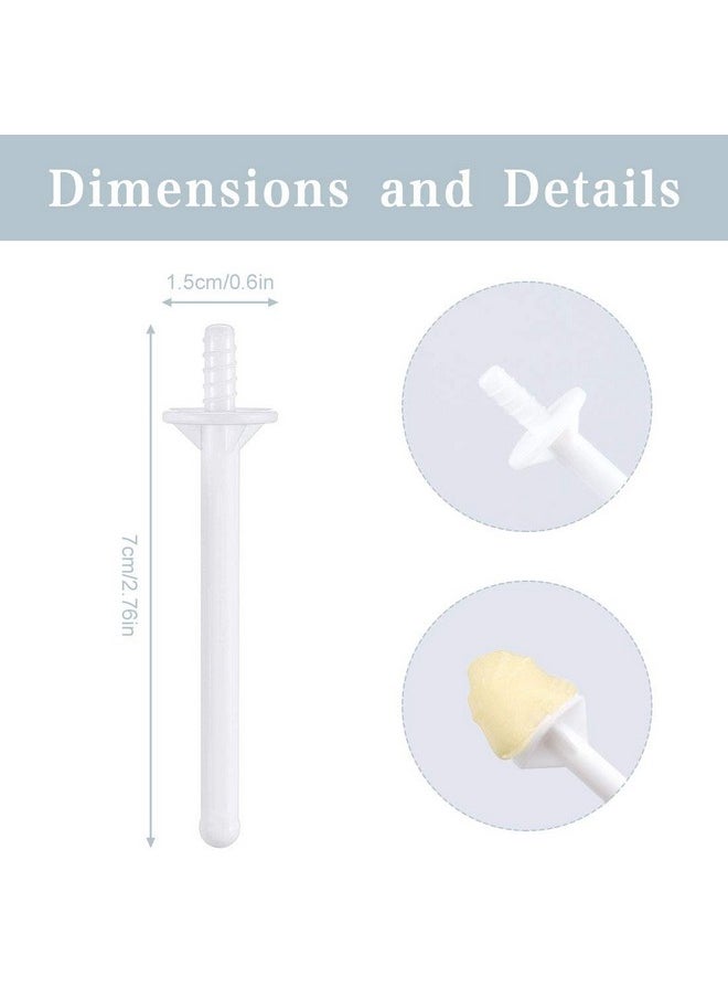 60 Pieces Plastic Wax Applicator Wands with Disposable Spatulas for Nose Hair Removal and Nostril Cleaning