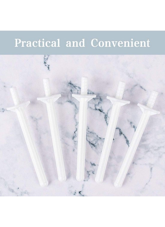 60 Pieces Plastic Wax Applicator Wands with Disposable Spatulas for Nose Hair Removal and Nostril Cleaning