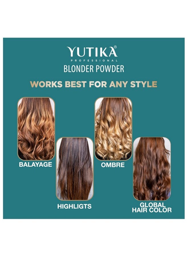 Yutika Professional Blonder Bleach Powder Hair Lightener | Lightening Hair Bleach for Hair Highlights with Blonde Radiance | Lifts up to 8 Levels - 2.11 oz