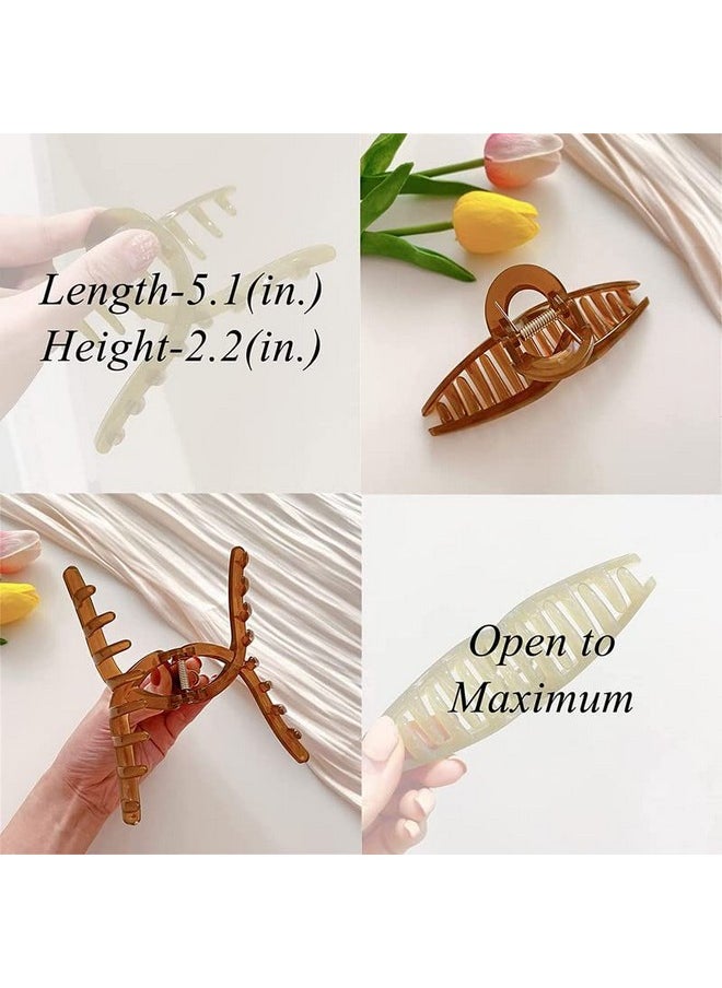 BELICIA Big Hair Claw Clips Large Butterfly Hair Clips for Women 5.1