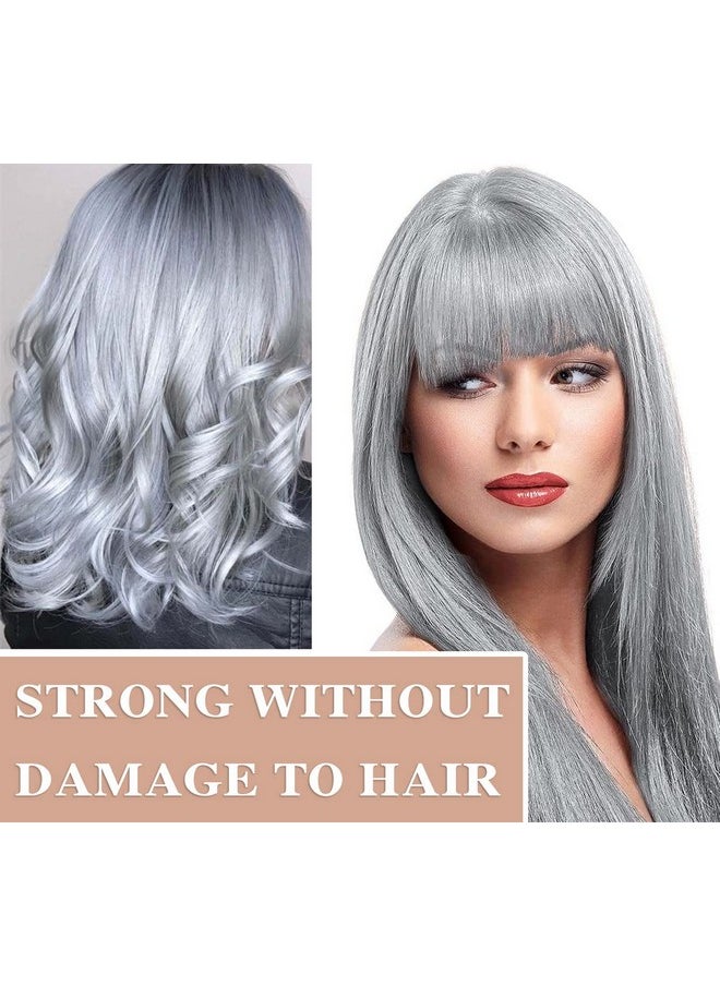 Silver Gray Hair Wax,Temporary Natural Mud Grey Hair Dye Coloring Wax for Cosplay,Party,Show,Daily Use Etc,Long Lasting,Washable,Refreshing & Non-greasy Matte Hairstyle Ash