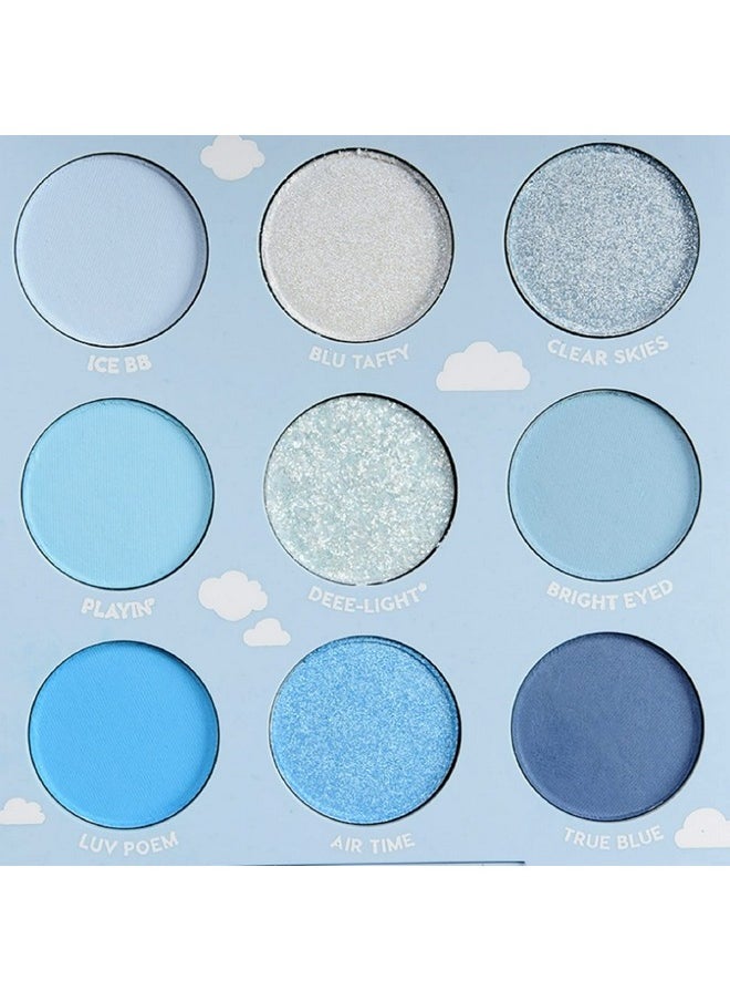 Colourpop ON CLOUD BLUE Eyeshadow Palette (Blues Navy Denim White Pastels), 0.3 Ounce