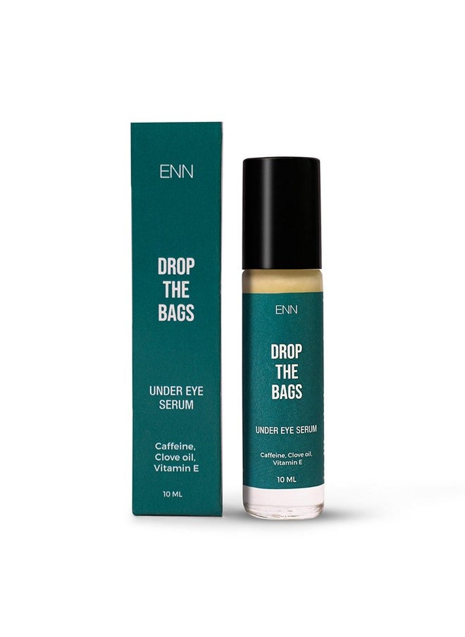 Drop The Bags Under Eye Serum For Dark Circles For Women & Men With Caffeine, Clove Oil & Vitamin E Helps Reduce Dark Circle, Puffiness, Finelines, 10Ml