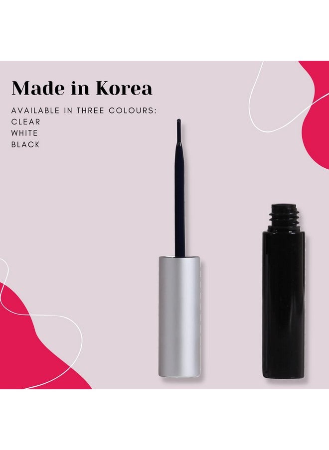 Korea Waterproof Eyelash Glue Adhesive Quick Dry Durable Super Strong Hold Non-Toxic N Ph Balanced For False Lashes N Extensions_5 Gram_Black