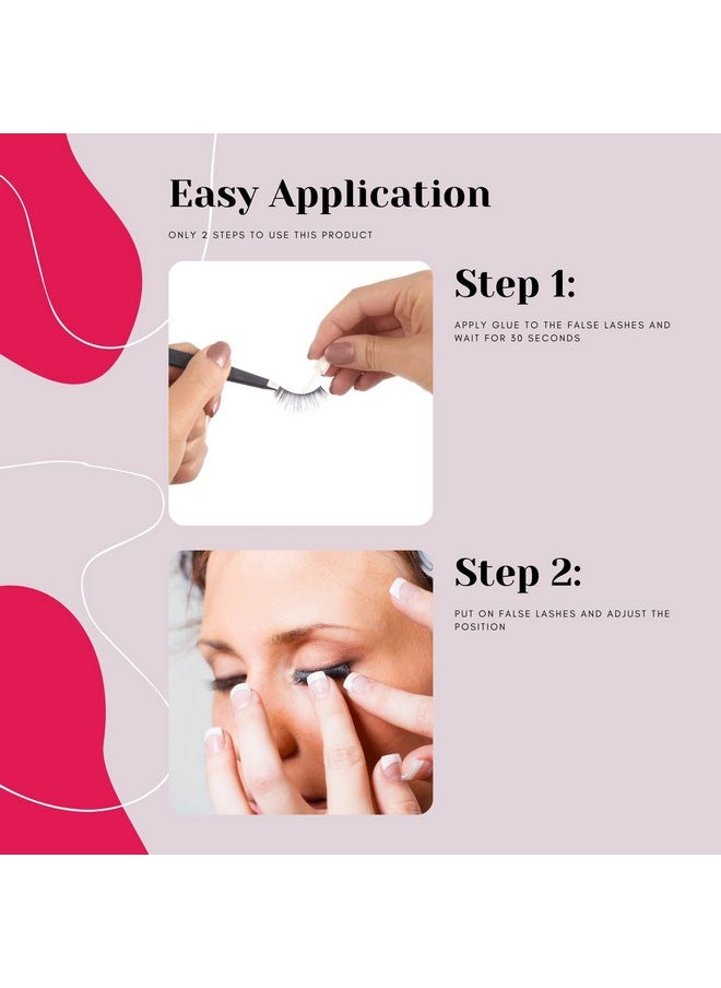 Korea Waterproof Eyelash Glue Adhesive Quick Dry Durable Super Strong Hold Non-Toxic N Ph Balanced For False Lashes N Extensions_5 Gram_Black