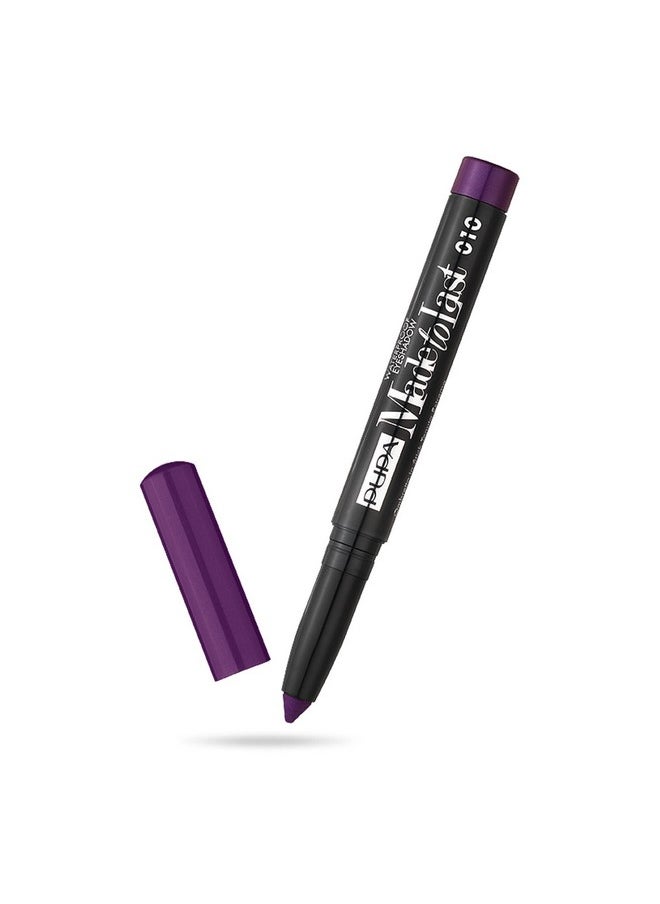 Pupa Milano Made To Last Waterproof Eyeshadow - Long Wear, Pigmented Cream Shadow Stick - Smudge Proof, Easy Blending Formula - Satin, Pearl, and Metallic Shades - 010 Shocking Violet - 0.049 oz