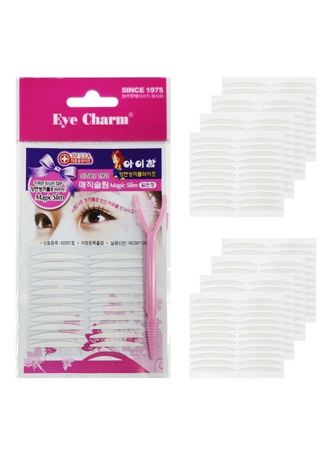 Eye Charm Double Eyelid Tape Hooded Eye Lift - Droopy Eyelid Lifter Eye Lid Strips for Hooded Eyes (Double Sided 3mm 176p)