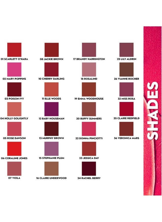 Matte As Crayon Lipstick05 Rose Dawson (Rose Pink) Highly pigmented, Creamy Texture, Long lasting Matte Finish