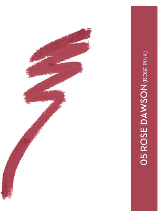 Matte As Crayon Lipstick05 Rose Dawson (Rose Pink) Highly pigmented, Creamy Texture, Long lasting Matte Finish