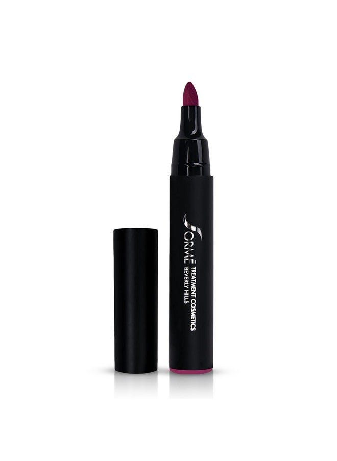 SORMÉ Smooch Proof Lip Stains with Matte Finish - Long lasting Lip Stain with A Felt-tip Nib Precision Lip Marker - Gluten Free, Vegetable Dye Based, Smear Proof, and Color Pop Lip Stain Marker - Vamp