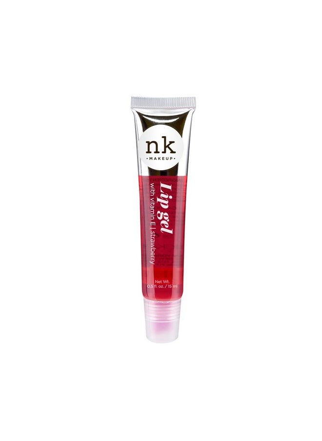 NICKA K NEW YORK VARIETY SET OF 5 NK Hydrating Lip Gel - Vitamin E (Clear, Rosehip Oil, Bubble Gum, Cherry, Strawberry)