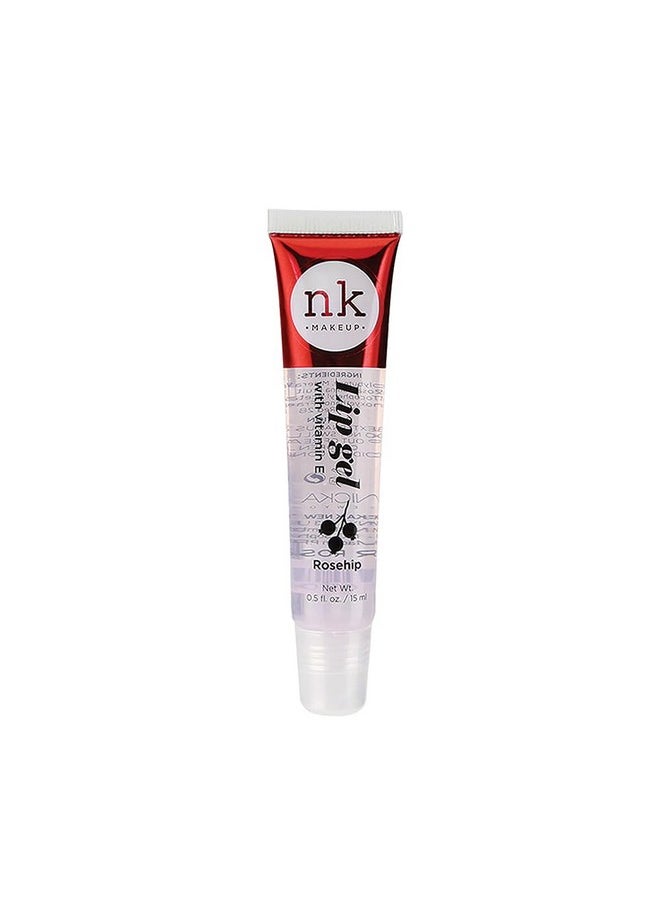 NICKA K NEW YORK VARIETY SET OF 5 NK Hydrating Lip Gel - Vitamin E (Clear, Rosehip Oil, Bubble Gum, Cherry, Strawberry)