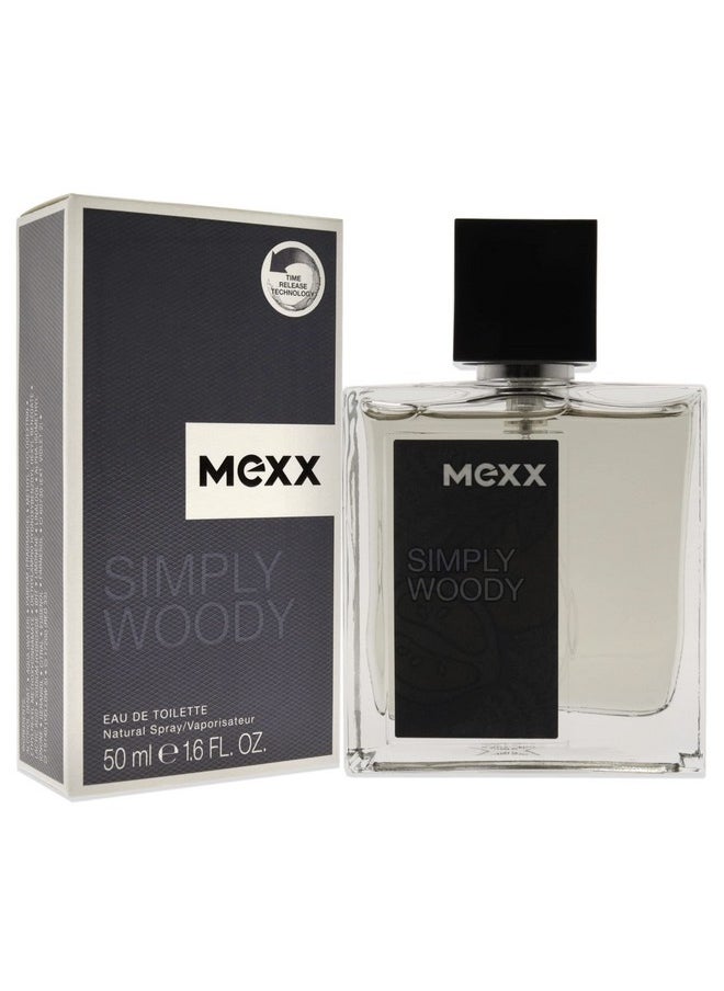 Mexx Simply Woody Eau de Toilette Spray, 1.6 Fl Oz