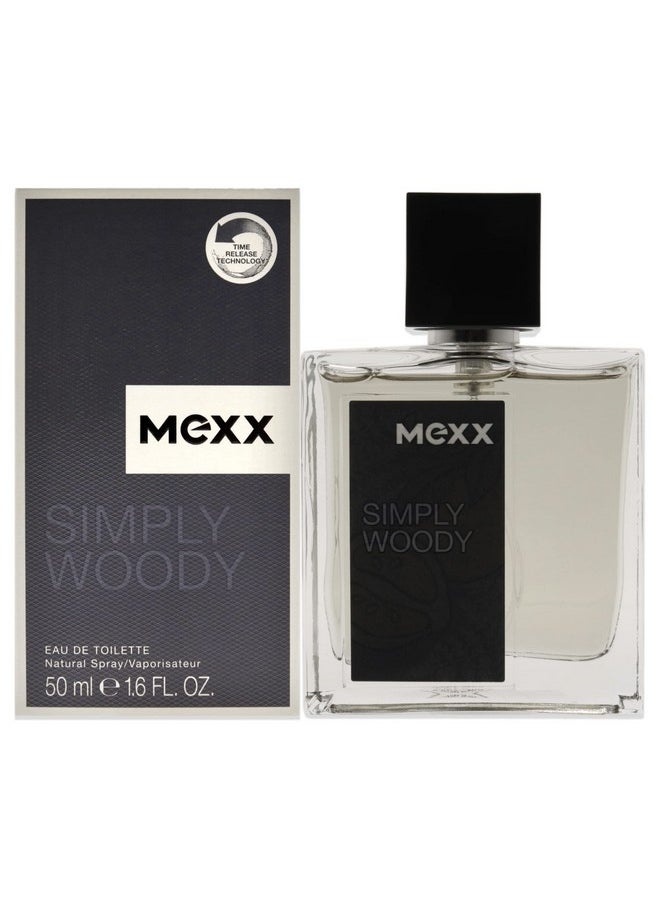 Mexx Simply Woody Eau de Toilette Spray, 1.6 Fl Oz